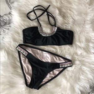 Black Beaded Bikini
